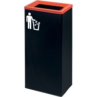 Schwarzes Mattes Symbol für nicht recycelbaren Abfall.