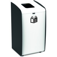 Matte Black Recycling Bin Sticker Vinyl Adhesive Paper