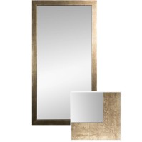 Framed wooden mirror - Chic interior decoration