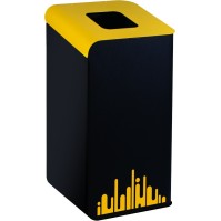 Yellow Rubi EVO 80 L selective sorting bin: Waste point for fast food and quick service restaurants. Practical