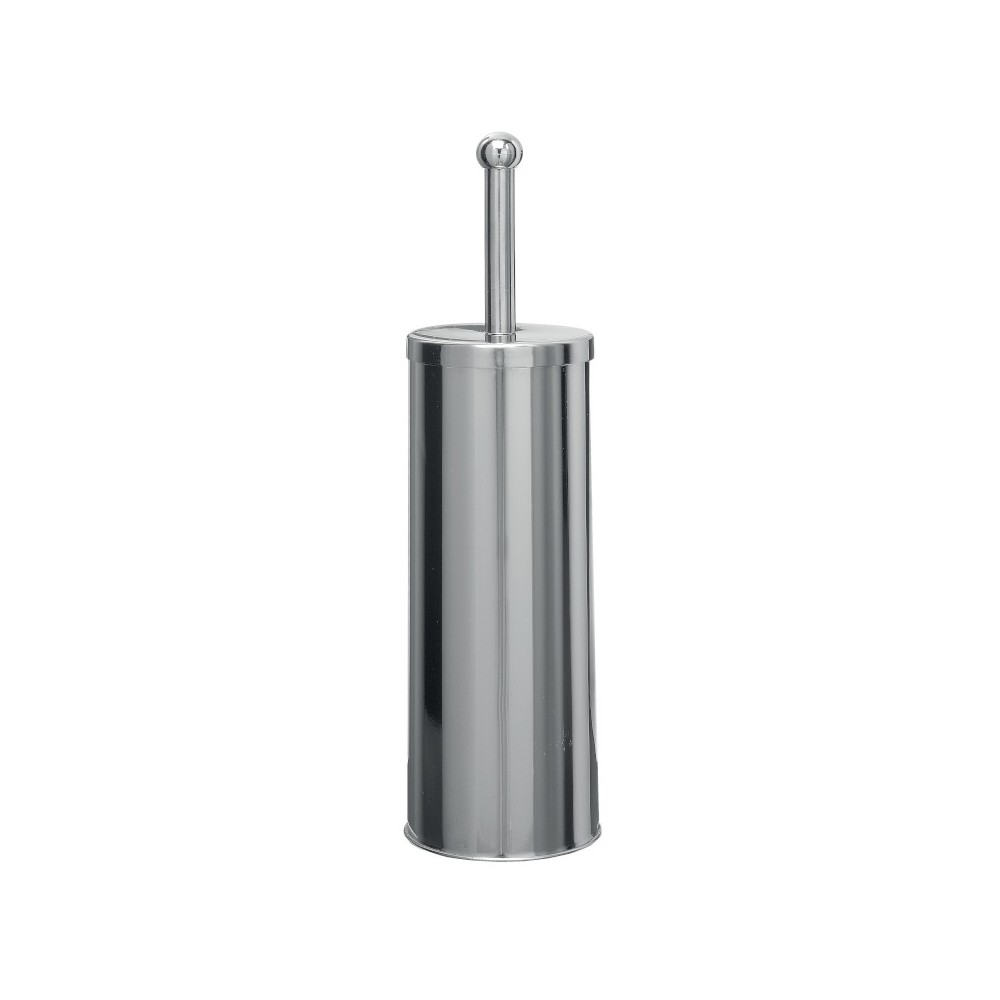 Stainless steel toilet brush holder for hotel room WC: practical and durable.