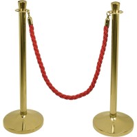 Set of 2 titanium-plated stainless steel marking posts. These posts are perfect for delineating boundaries and areas.