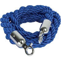 Cordon bleu with 2 shiny stainless steel hooks: Robust and elegant rope marking for durable use.