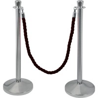 Schwarzes Kabel mit 2 glänzenden Edelstahlhaken: elegantes Kabel mit 2 glänzenden Edelstahlhaken für eine perfekte Verarbeitung.