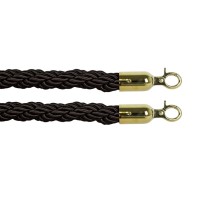 Black cord ME106995: elegant and durable cord, made of polyester, with stainless steel hooks to be purchased separately.