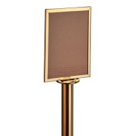 Golden information panel: elegant and durable marking posts.