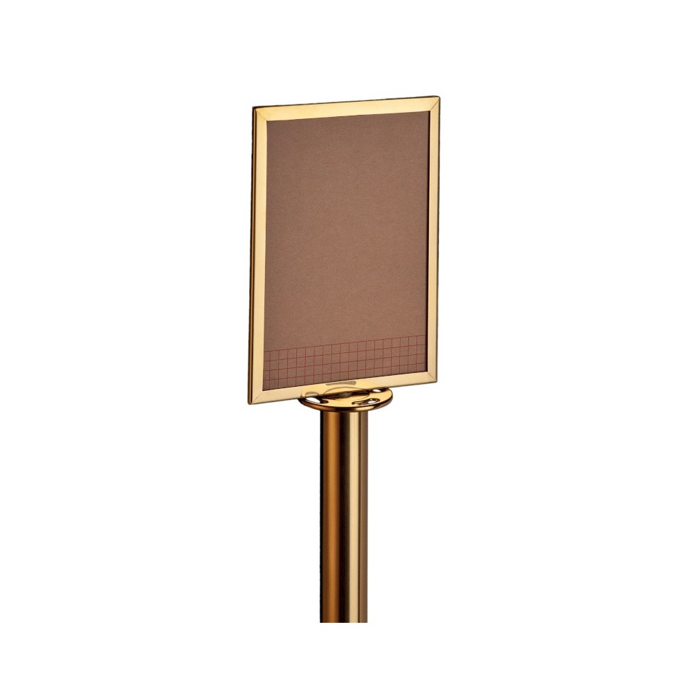 Golden information panel: elegant and durable marking posts.