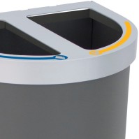 Nice multi-stream bin 65 litres 2 recycling zones