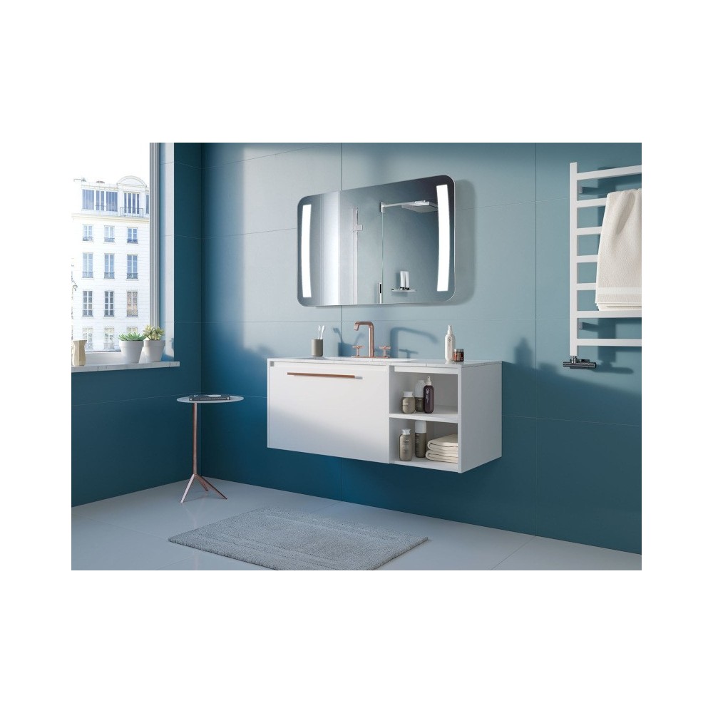 rectangular mirror with elegant rounded corners