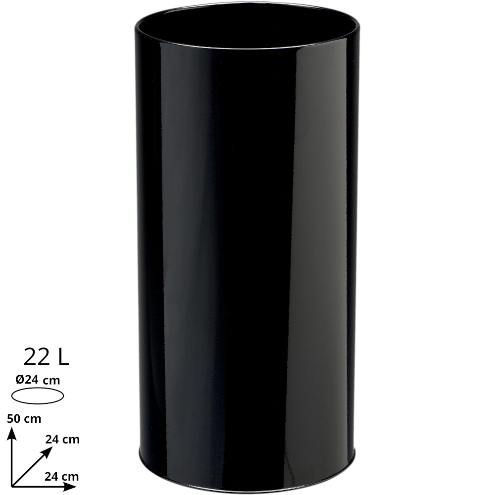 Small diameter tall round bin Ø24