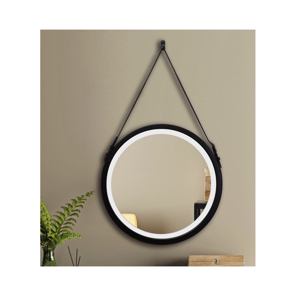 Scandinavian round LED mirror for a sleek and modern style