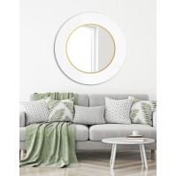 Scandinavian minimalist round mirror for chic wall decoration