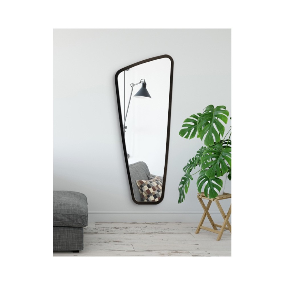 vertical mirror elongated shape elegant and minimalist Scandinavian