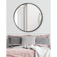 Scandinavian round porthole mirror cylindrical frame colours