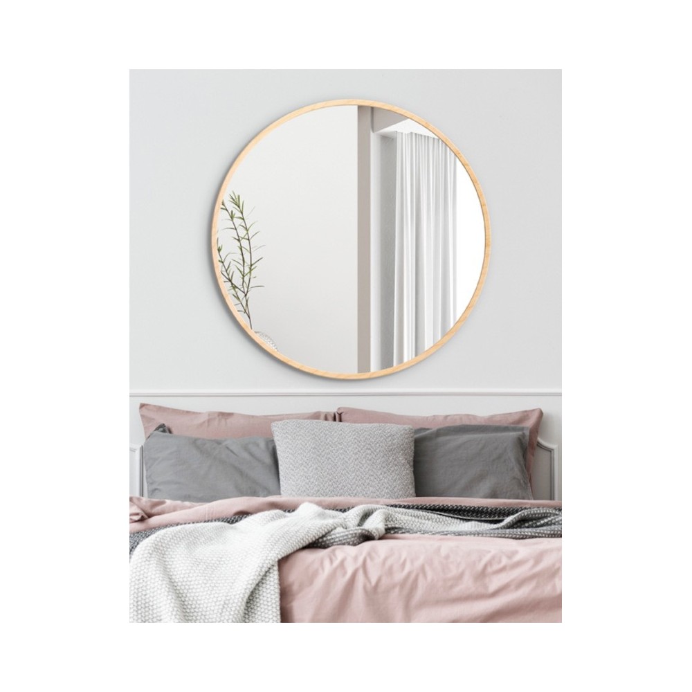 elegant round Scandinavian porthole mirror for wall decoration