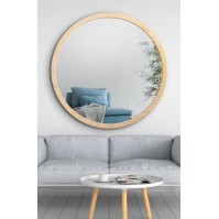 Scandinavian round mirror ideal for living rooms and bedrooms