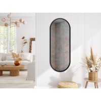 oblong mirror black frame ideal for bathroom living room or entrance