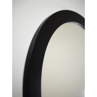 oblong mirror black frame vertical or horizontal positioning