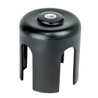 Black display adapter interface for stanchion posts