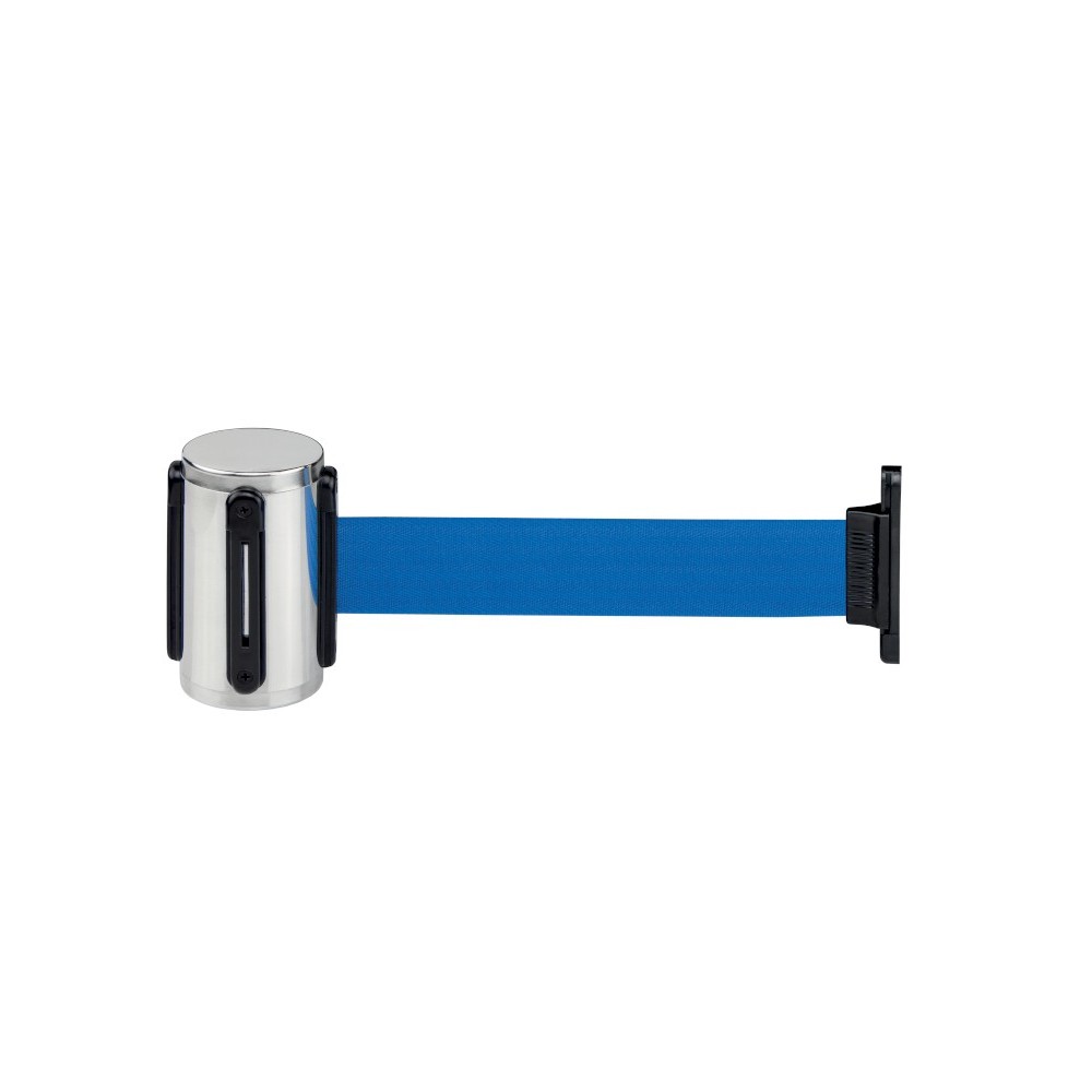 Robust and durable stainless steel wall-mounted barrier strap