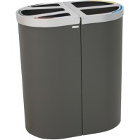 Nice multi-stream bin 95 litres 2 recycling zones