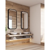 elegant and modern rectangular mirror mira black