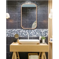 mirror mira natural with rounded frame corners