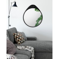 Oslo black mirror with elegant and modern black frame