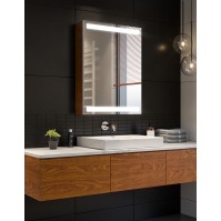 LED bathroom cabinet with right-hand door opening