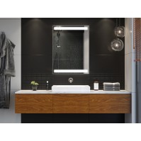 LED single door bathroom cabinet