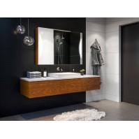 Elegant custom-made bathroom cabinet over sink