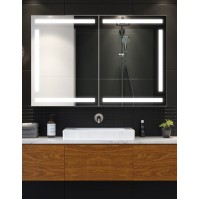 mirror cabinet with powerful touch light activation