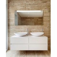 Mirror bathroom LED top lighting