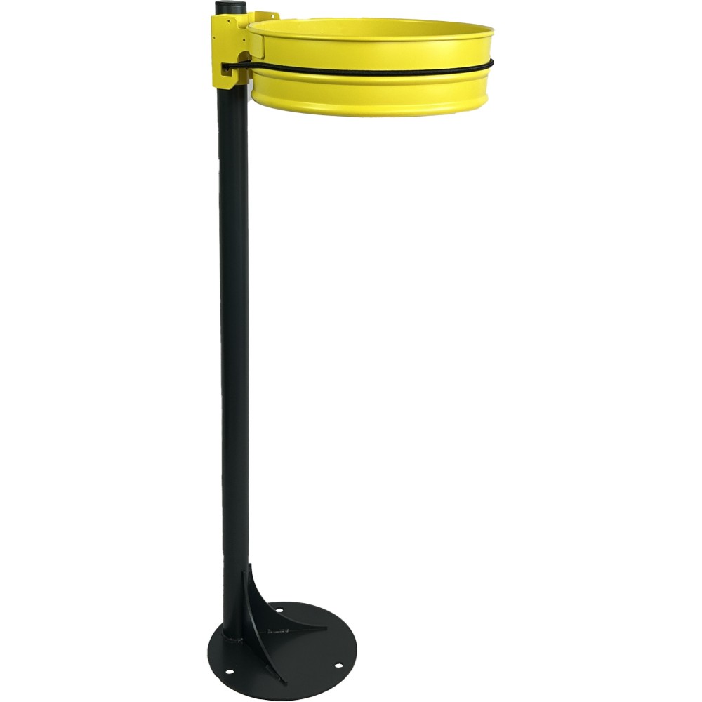 yellow crown bin support for practical post