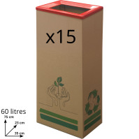 60L Eco-Friendly Practical Modern Cardboard Bin