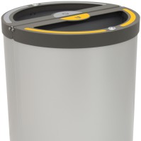 Madrid round bin 2 streams 120 litres bag holder