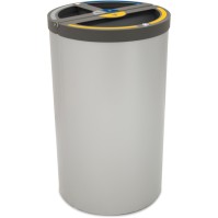 Madrid round bin 3 streams 120 litres bag holder