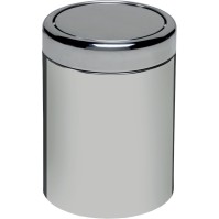 Practical bin with elegant swing lid