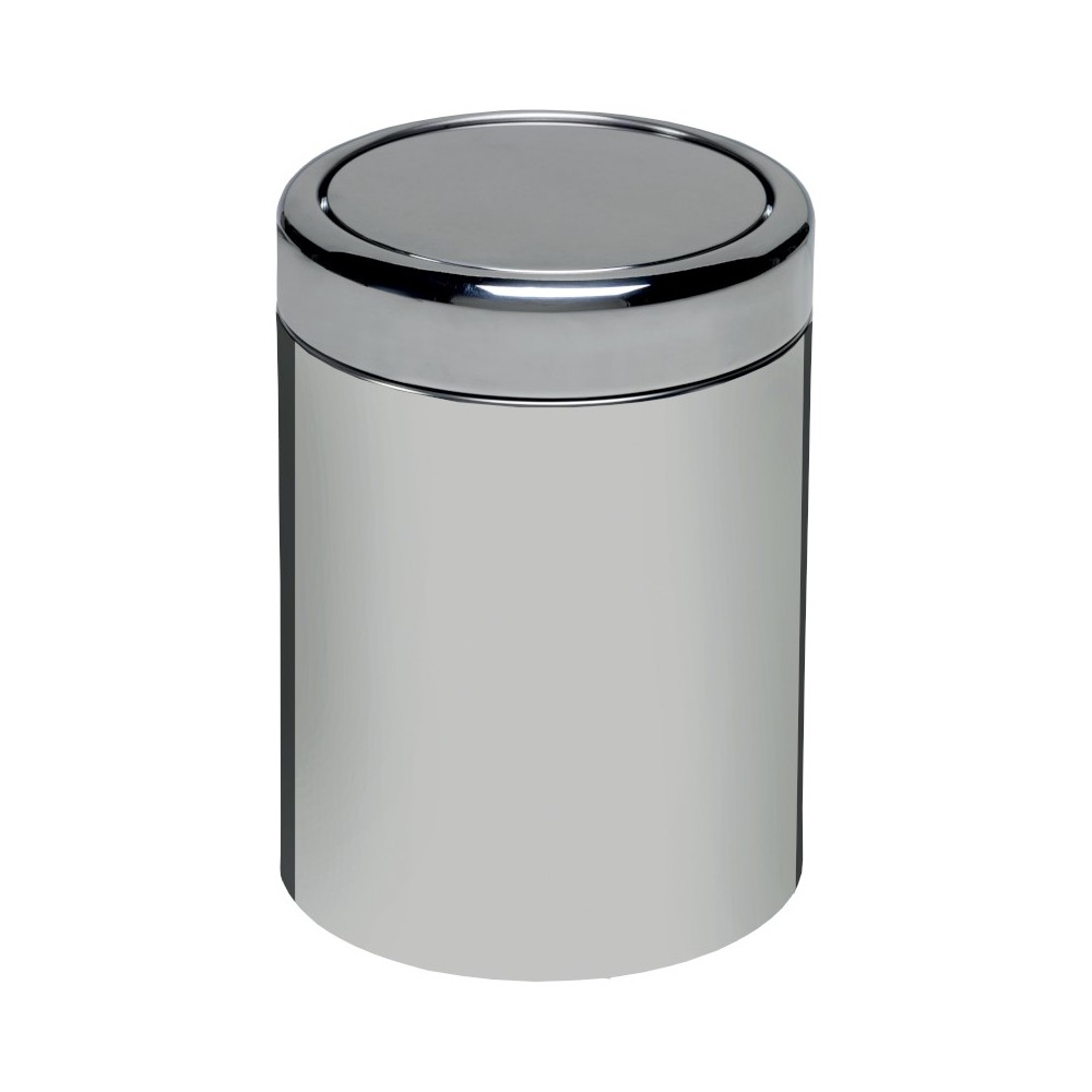 Practical bin with elegant swing lid