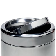 Elegant stainless steel bin