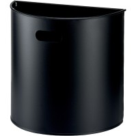 Black half-round wall basket