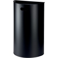 Black half-round wall basket