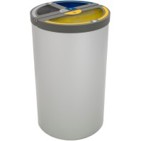 Madrid round bin 3 streams 120 litres bag holder