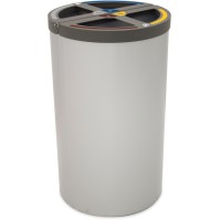 Madrid round bin 4 streams 120 litres bag holder