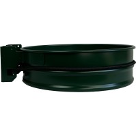 Green steel bin bag holder