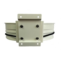 White durable wall mount, easy maintenance, elastic strap.