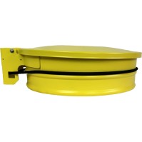 yellow-lidded bag holder