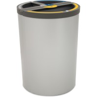 Madrid round bin 3 streams 180 litres bag holder