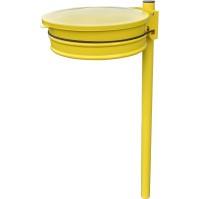 Yellow bin bag holder