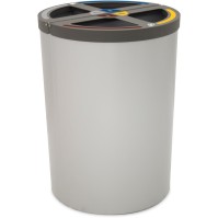 Madrid round bin 4 streams 180 litres bag holder